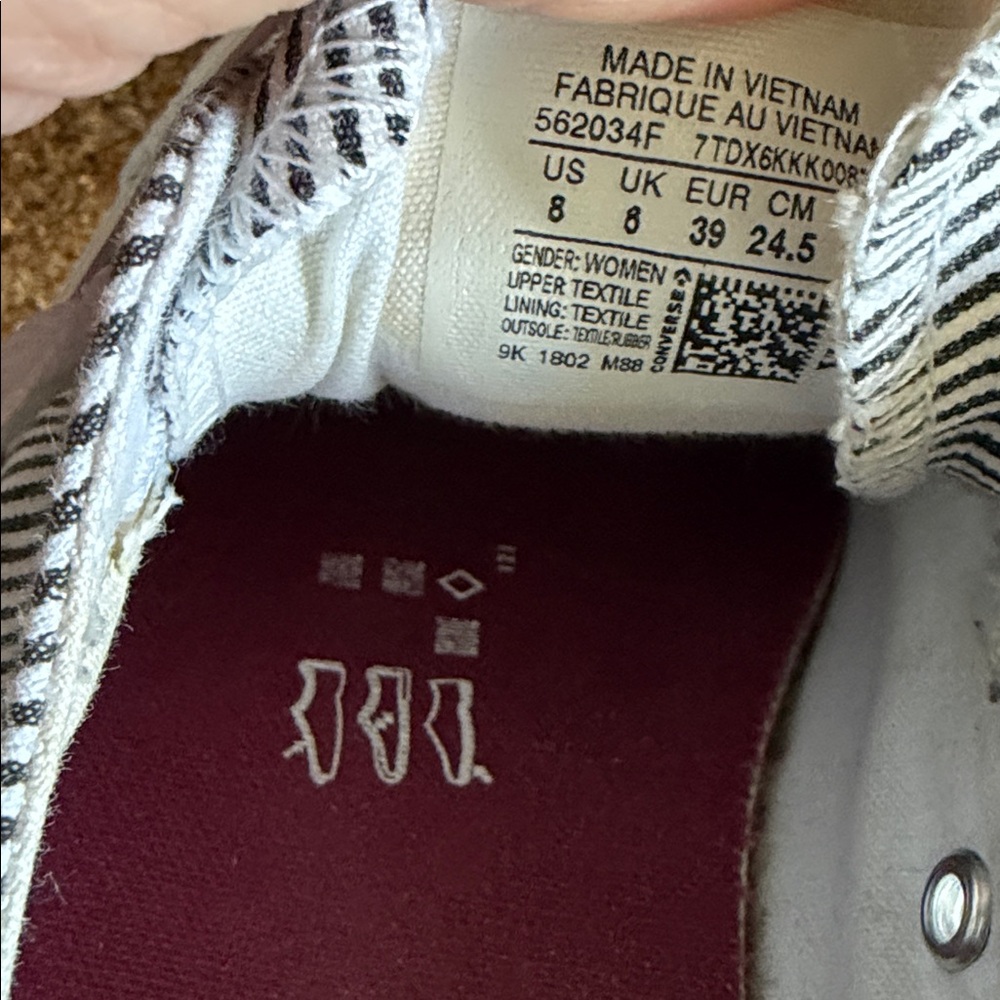 Converse Pinstripe Shoreline Slip Ons - Picture 5 of 8